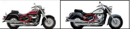 Боковая крышка для аккумулятора мотоцикла хромированная АБС пластик Suzuki Boulevard C50