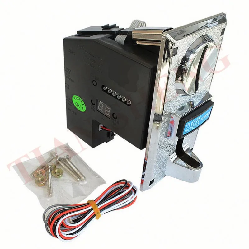 Multi Coin Acceptor CPU Programmable 6 Type Coin Validator Electronic Selector Mechanism Arcade Mech for Vending Washing Machine - Цвет: Белый