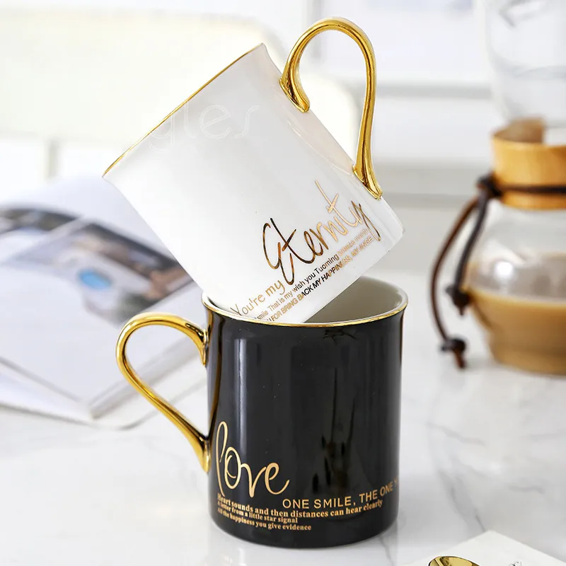 

Cocostyles InsFashion creative ceramic mugs with handle for modern home decor