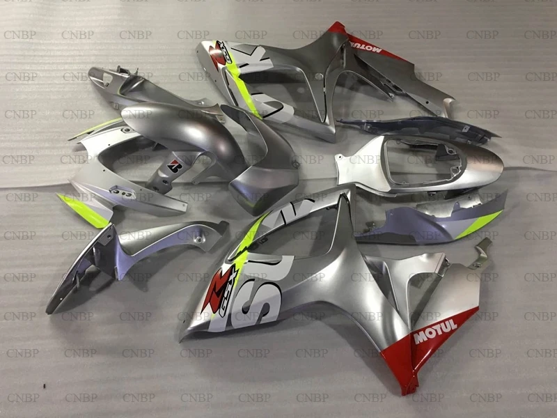 GSXR600 2006 - 2007 K6 набор для всего тела GSXR 750 06 Обтекатели GSXR750 серебряный белый логотип