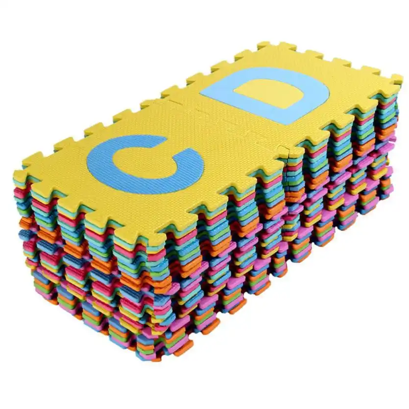 36PCS LARGE Alphabet Numbers EVA Floor Play Mat Jigsaw Foam Puzzle Baby Soft Toy