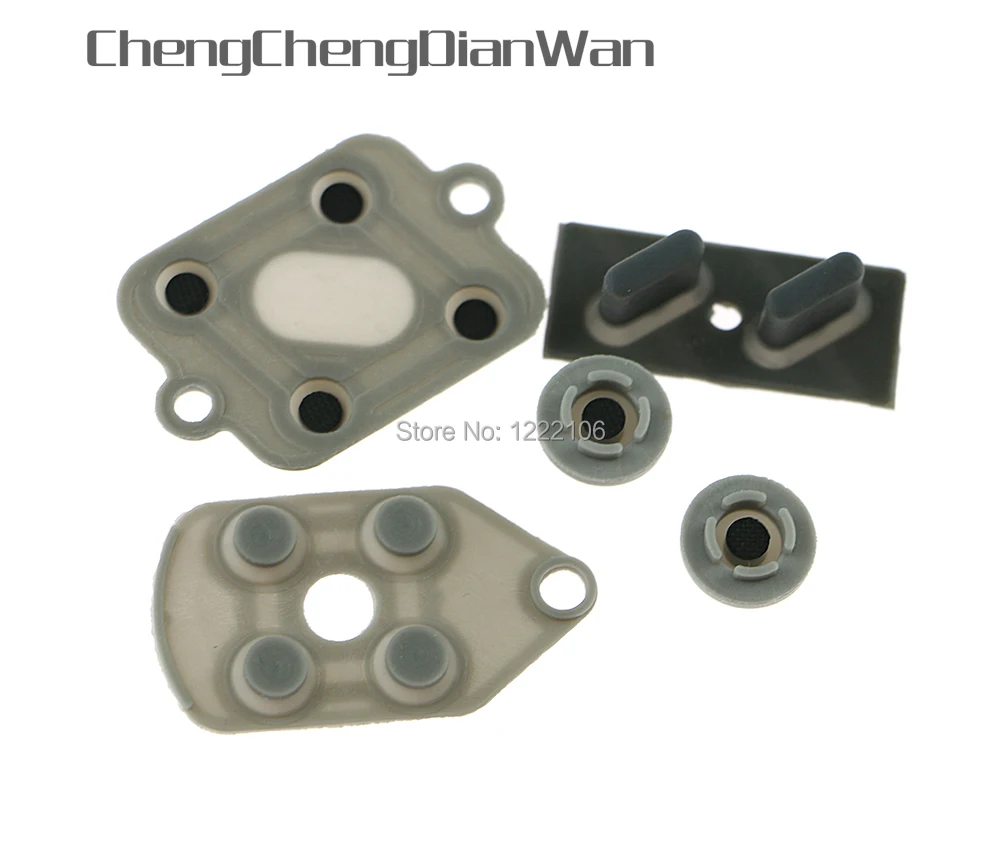 10Set Per Super Nes Nintendo Snes Cuscinetti In Silicone Conduttivo Pulsanti Riparazioni Controller Per Sfc