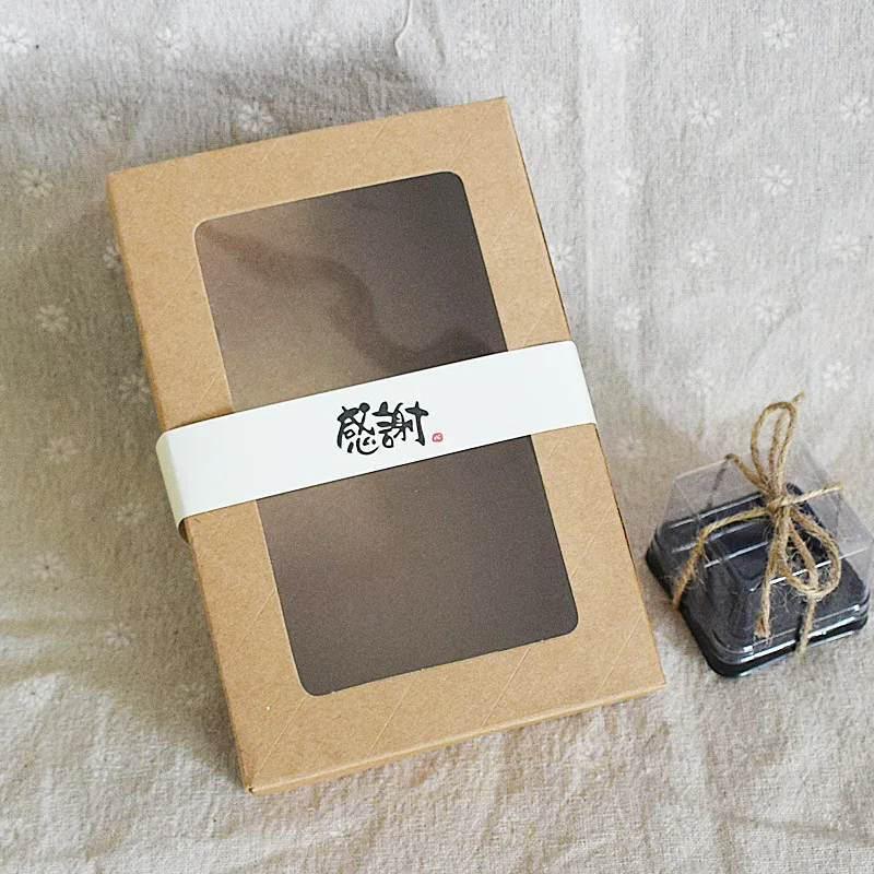 

Gift Boxes 20PCS Kraft Paper Cake Boxes Favor Box Wedding Jewelry Packaging Box Festivals Party Packaging Supplies