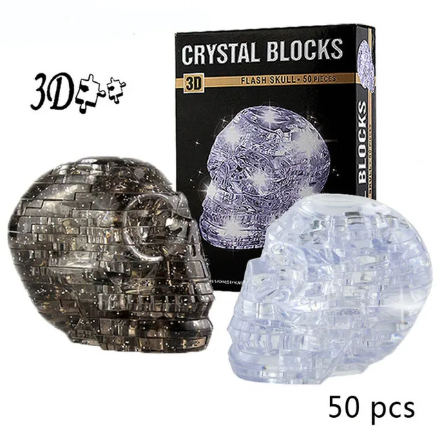 3d crystal puzzle jigsaw puzzles 50 pieces toys montessori education