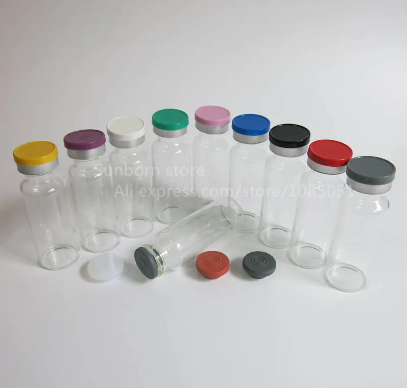 1000pcs/lot wholesale 20ML clear flip top cap glass medicine bottlein Refillable Bottles from