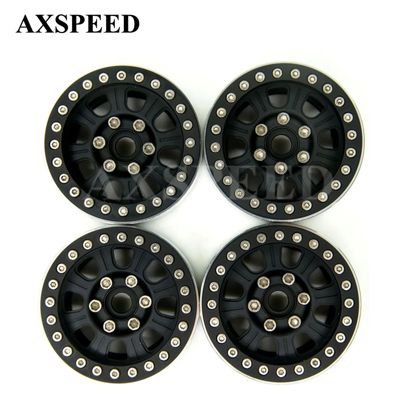 

AXSPEED 1.9 Crawler Wheels Alloy Metal Beadlock Wheel Rim 1.9 inch Wheel Rims Hub for 1/10 RC D90 SCX10 CC01 D110 Rock Crawler