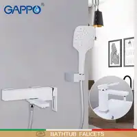 GAPPO Bathtub Faucets waterfall faucet shower mixers bath shower system brass water tap chrome and white bath faucet mixer