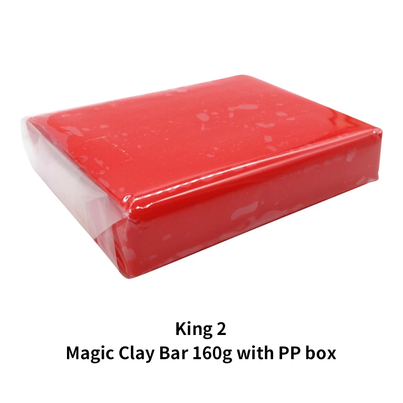 Волшебная глина Бар инструменты для чистки автомобиля Авто детальная Кисть Уход за краской глина бар 160 г Тонкий Средний Тяжелый King grade Marflo очиститель автомобильный - Цвет: K2 160g Red