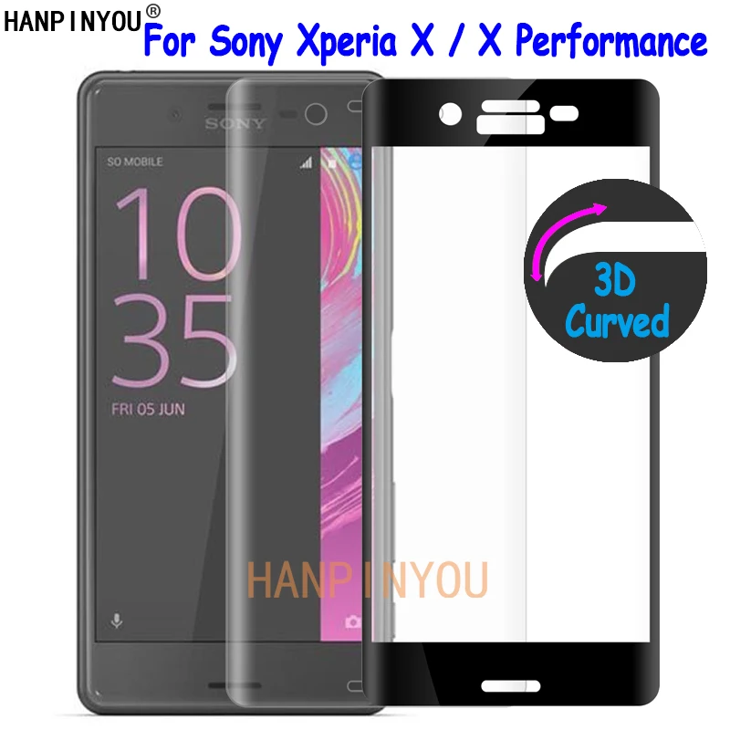 Защитное стекло для Sony Xperia X F5121 / Performance ультратонкое 3D изогнутое полное покрытие 5