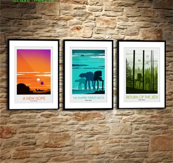 

Star Wars Episode IV 3 Pieces Canvas Painting Print Living Room Home Decor Modern Wall Art Oil Painting Poster