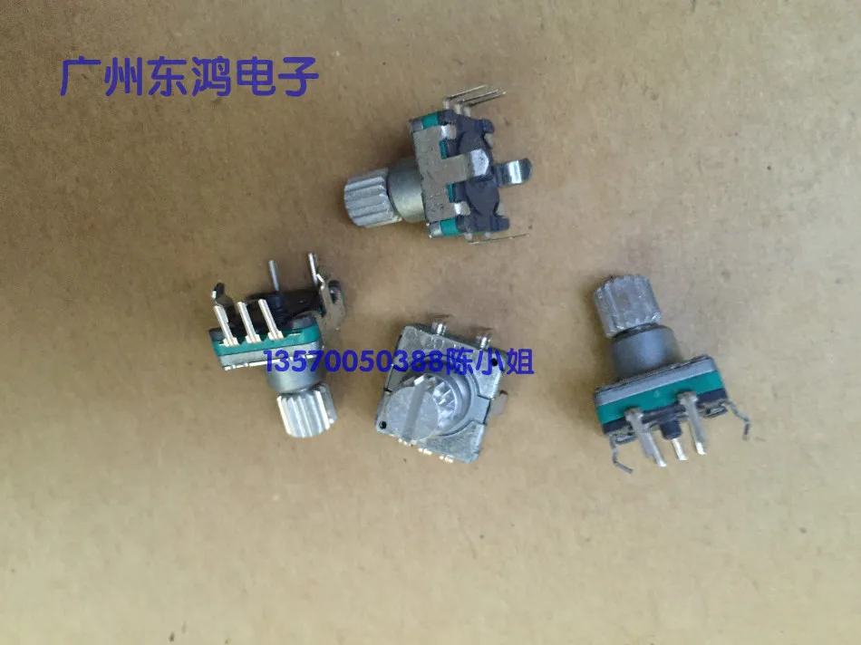 

1pcs ALPS vehicle navigation digital potentiometer EC11 encoder with switch 30 positioning number sawtooth axis 10MM
