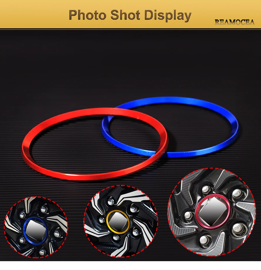 Reamocea 4Pcs Car Styling Red Aluminum Alloy Wheel Center Hub Ring Decorative Decals Cover Trim For Honda Civic 2016 2017 (6)