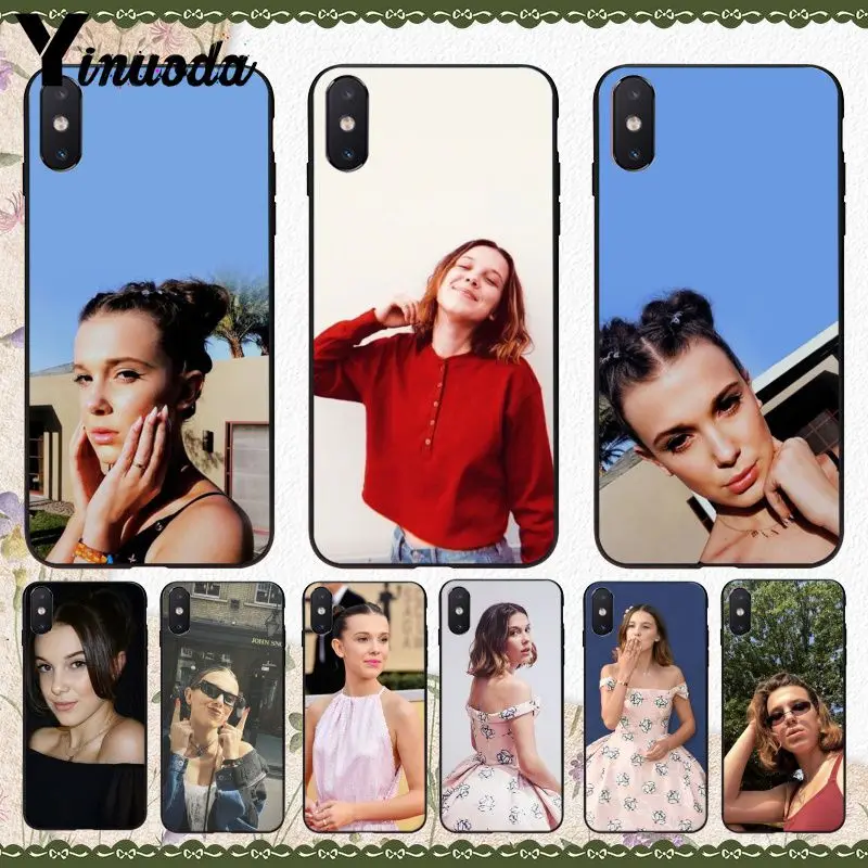 Yinuoda Millie Bobby коричневый популярный уникальный дизайн чехол для телефона Apple iPhone 8 7