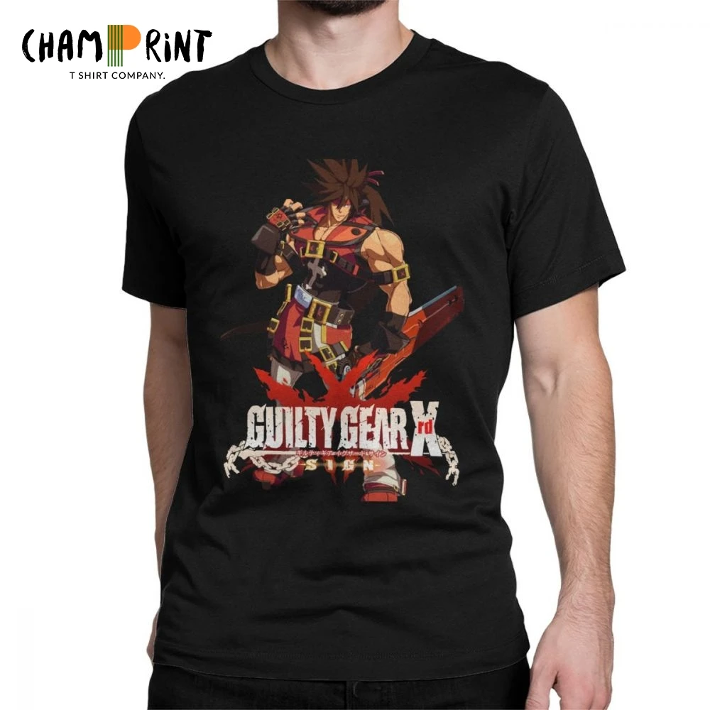 Men Sol Badguy Tee Shirt FREDERICK GG Guilty Gear Xrd T-Shirts Anime  GuiltyGear Fighting Game FGC T Shirt Cotton Clothing Unique - AliExpress