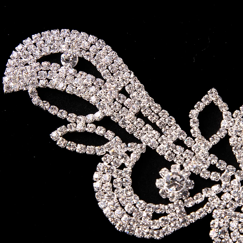 Аппликация Стразы с кристаллами для свадебных платьев 39 8 см * 12 см|rhinestone applique|crystal