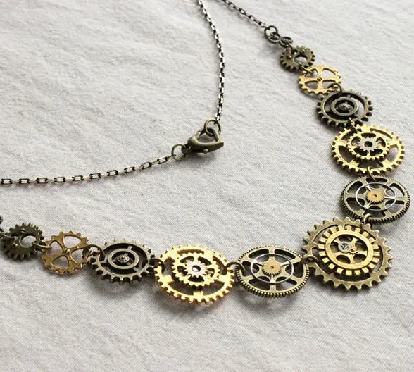 Orologio steampunk spedizione gratuita ingranaggi collana clock gear  gioielli fatti a mano collana dell\u0026#39;annata|necklace toy|jewelry  personalized necklacesnecklace vector - AliExpress