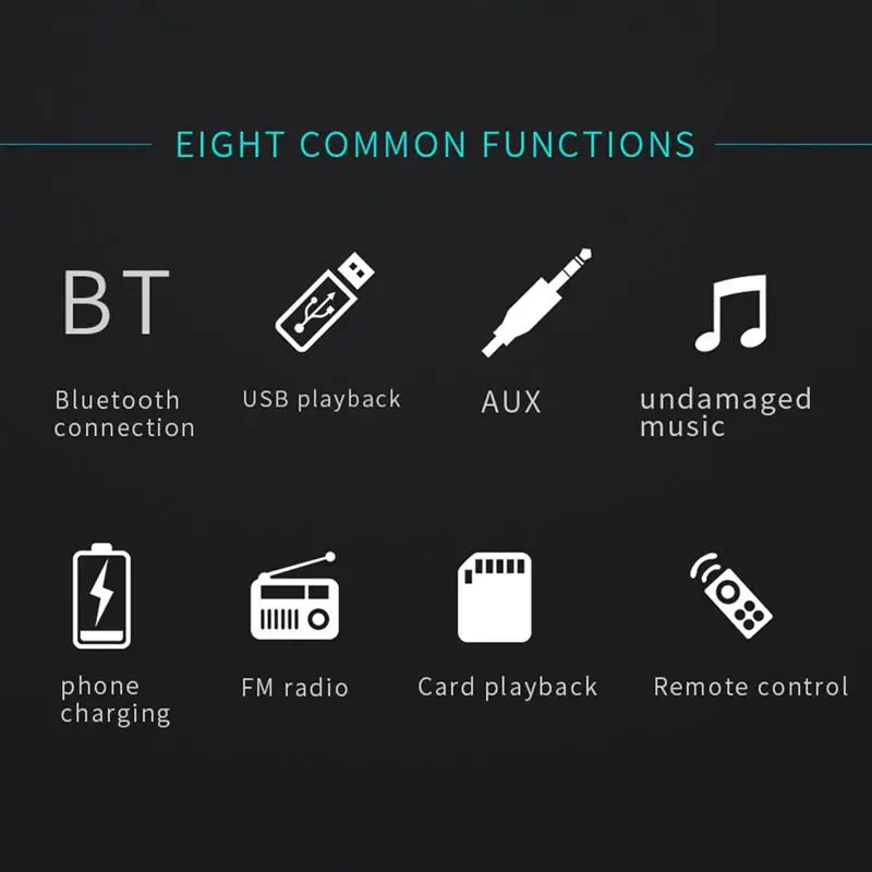 AOZBZ мультимедийный плеер Bluetooth Автомобильный MP3-плеер 12 В Авто Стерео Авторадио цифровой автомобильный Радио FM Aux вход приемник SD USB