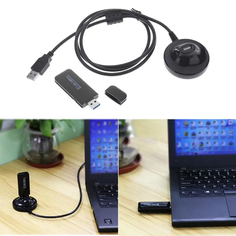 USB3.0 Беспроводной сетевой карты IEEE802.11 встроенный двухдиапазонный 2.4 ГГц 5.5 ГГц для рабочего портативных ПК