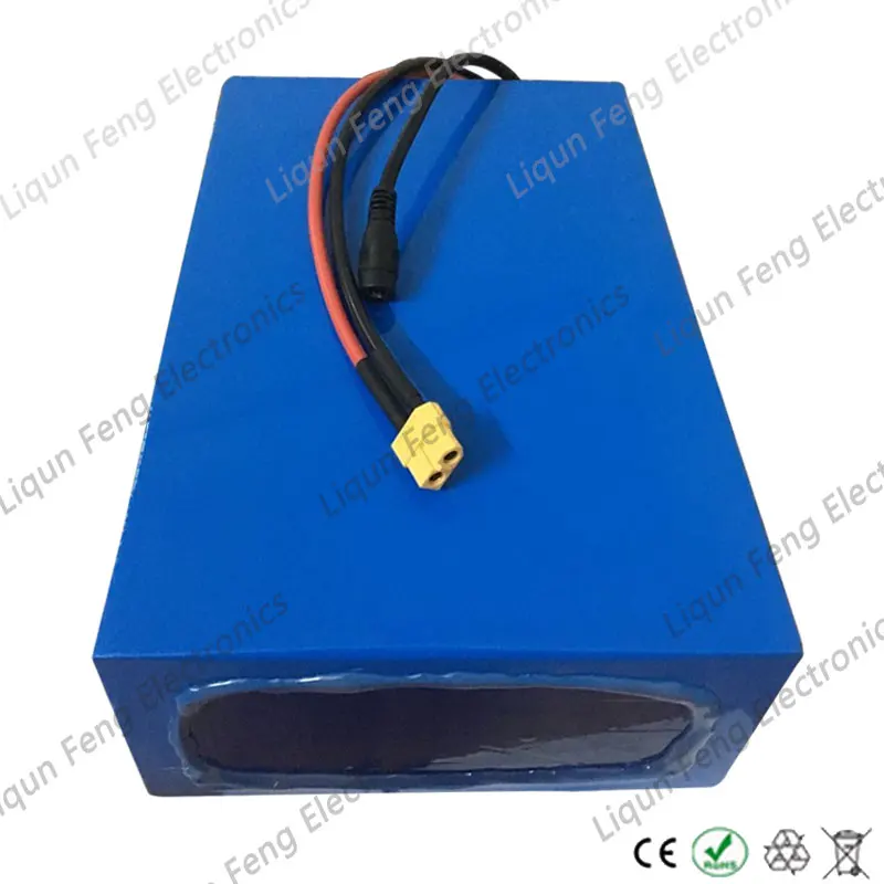 Top 52V use LG Cell Battery 52V 30AH Lithium Battery pack 52V 30AH Electric Bike Battery 58.8V 5A Charger for 48V 1000W 2000W Motor 1