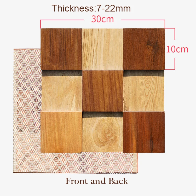 ТВ фон стены, стикер стены, различные деревянные квадратные кубики настоящая деревянная мозаика двери магазин спальня стены деревянные украшения ковер