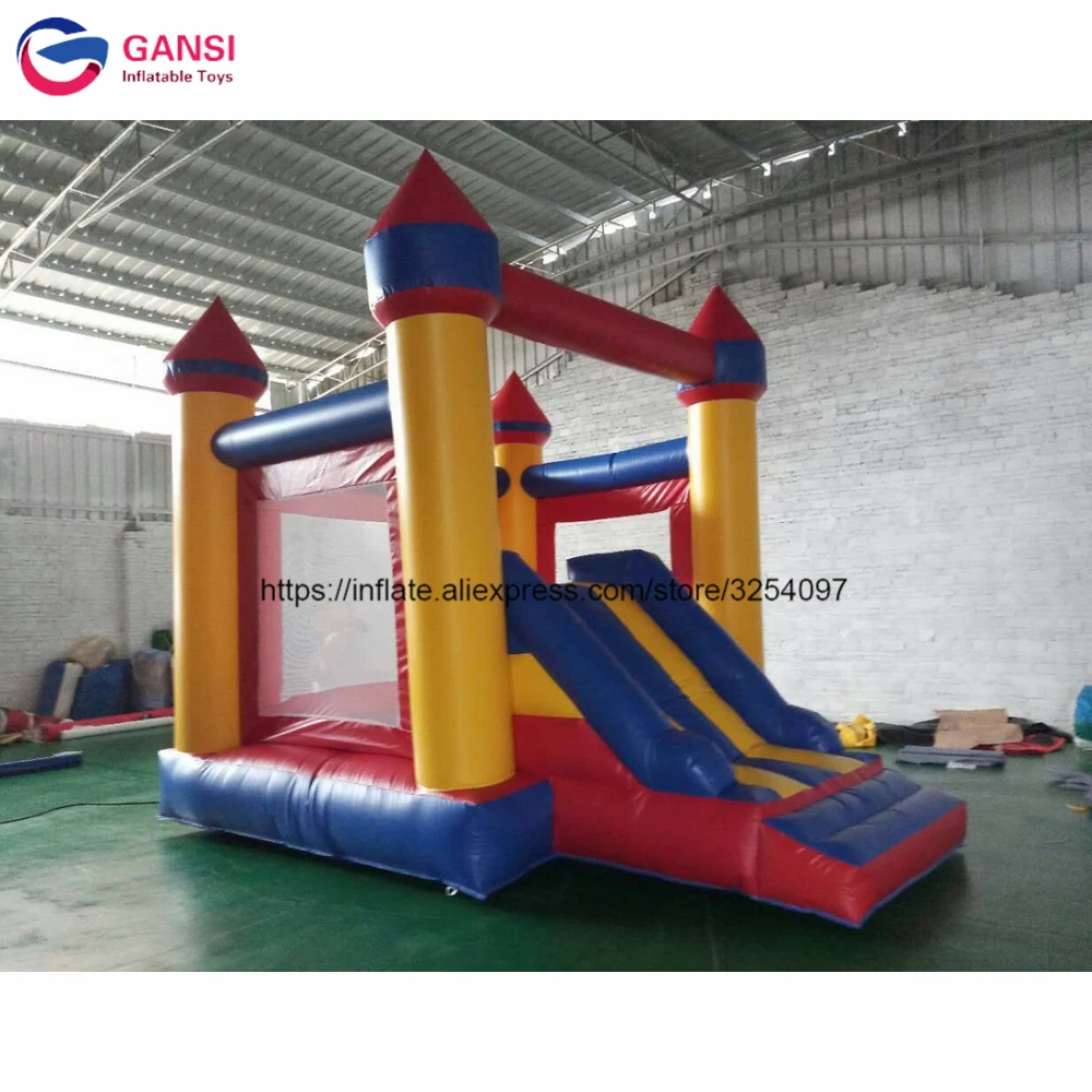 

0.55MM PVC tarpaulin new design Inflatable bouncer house jumping castle house with slide