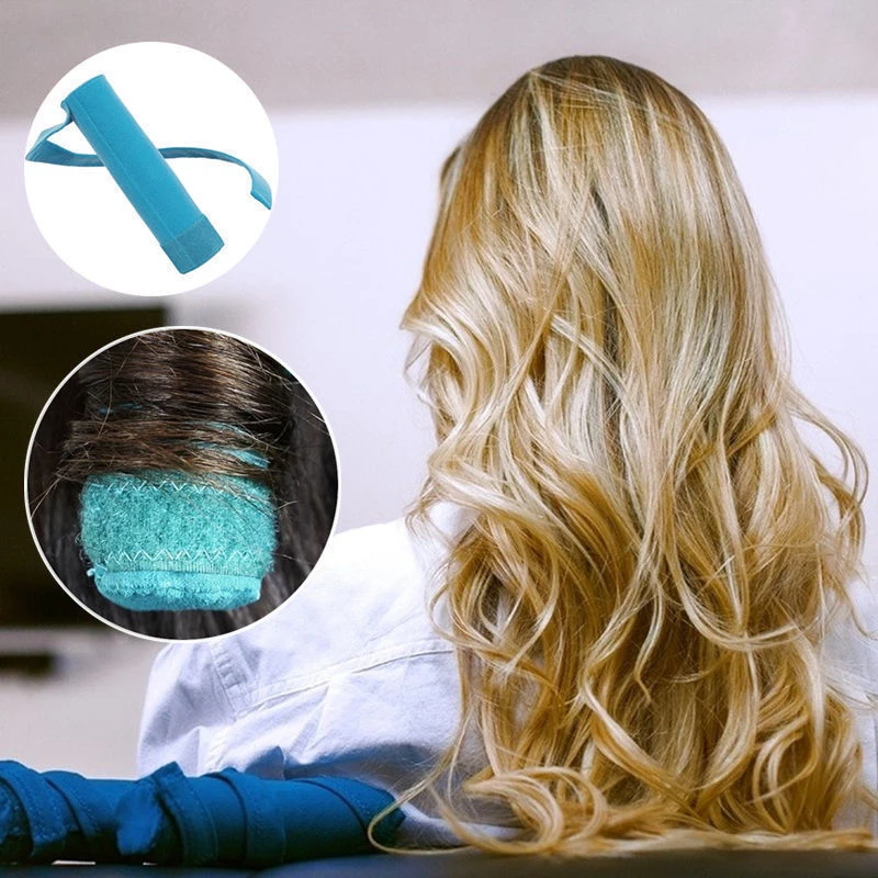 Новые 8 шт. бигуди сна комплект для укладки длинные хлопковые бигуди DIY Инструменты для укладки Голубой Цвет Magic моделирования волос волосы
