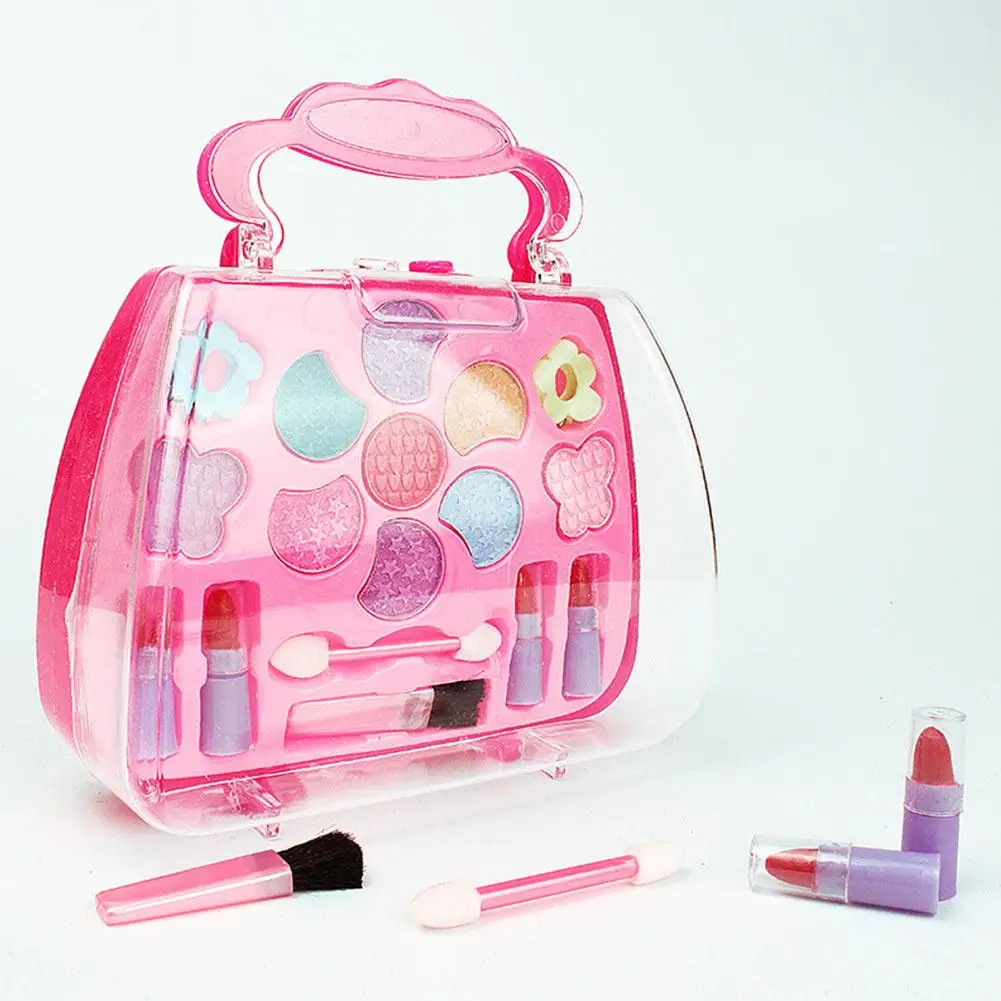 Новая Детская косметика принцесса макияж коробка набор безопасный нетоксичный девушка макияж набор игровой дом Игрушка день рождения рождественские подарки