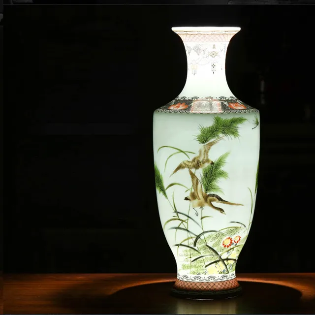 New Arrival Classic Traditional Antique Jingdezhen Chinese Porcelain Flower Vase For Home Office Decor 5