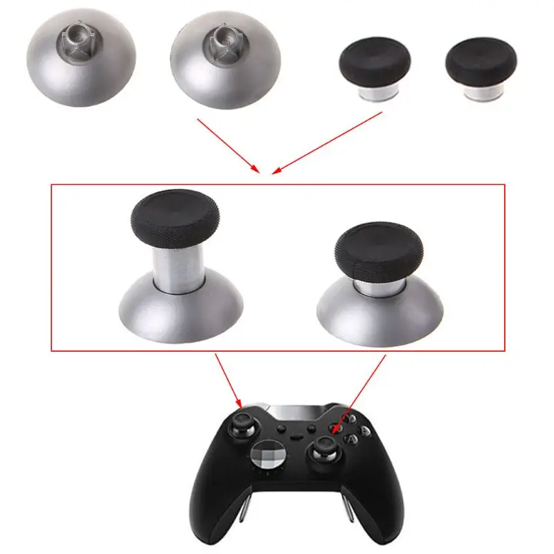 

2PCS 3D Thumb Stick Grips Station Holder Gamepad Replacement Parts Game Accessory for Controller
