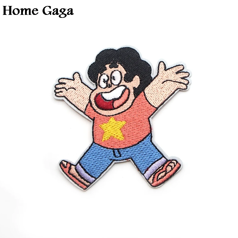 1 Homegaga Стивен Вселенная Мультфильм Дети DIY Вышивка Патчи пришить УТЮГ НА одежду рюкзак украшение дома стикеры значки D1867 - Цвет: 1