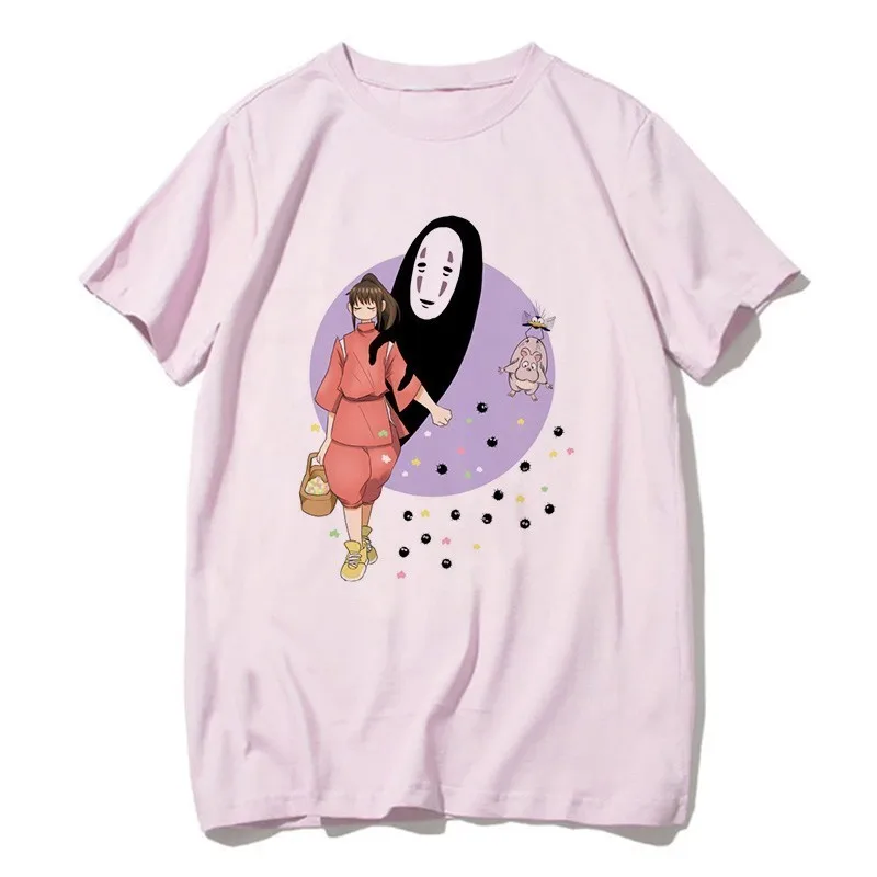 Totoro Shirt Women Men Studio Ghibli Miyazaki Hayao Anime Spirit Away T Shirt Men Women Japanese Anime Cartoon Clothes T-Shirt - Цвет: 5