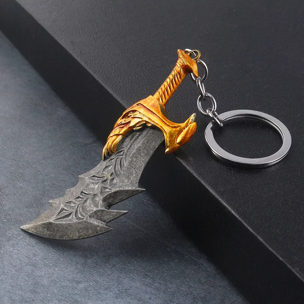 Rongji jewelry God of War 4 Kratos брелок в виде меча Pure ручная сборка подвеска ювелирные