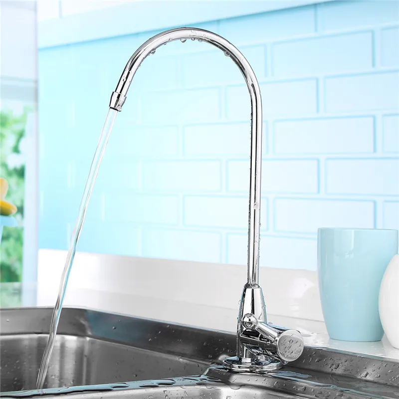 

Xueqin Stainless Steel 360Degree Rotatable Deck-Mounted Water Purifier Faucet Kitchen Sink Faucets Water Dispenser Tap Long Arm