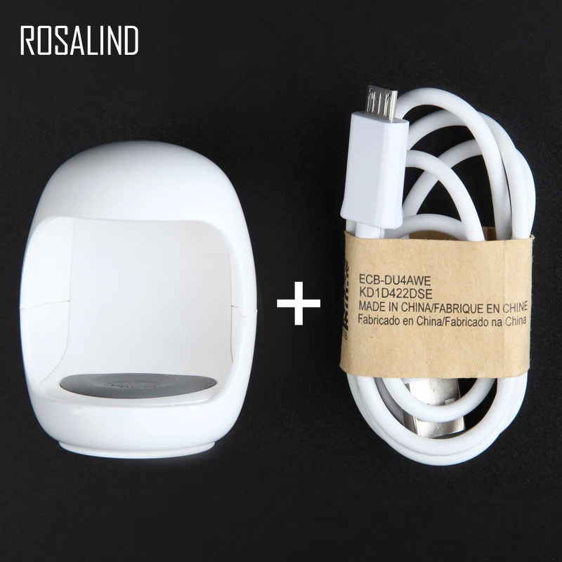 ROSALIND мини Сушилка для ногтей 3 Вт УФ-светодиодный светильник инструменты для дизайна ногтей Гель-лак отверждаемый Строитель с USB набор маникюрных ламп для ногтей машина