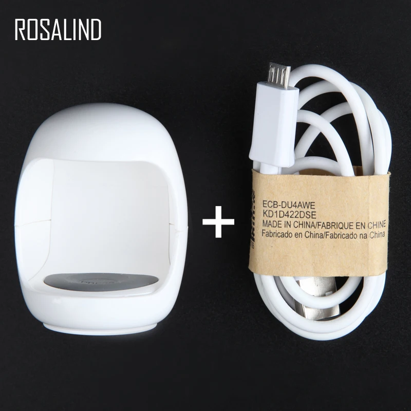 

ROSALIND 3W Mini Nail Lamp Curing Tools UV LED Nail Art Manicure Builders With USB Cable Fast Drying Egg Light Nail Dryer
