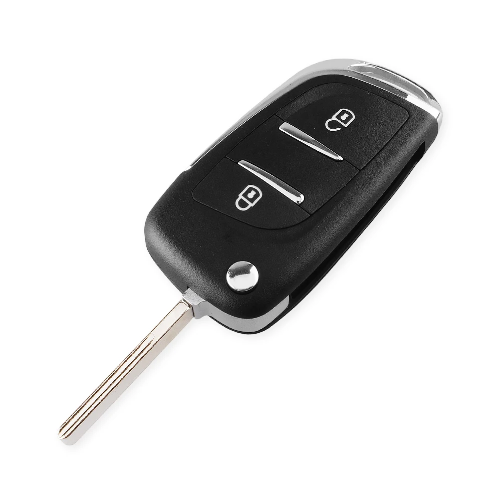 Dandkey CE0536 Modified Flip For Citroen C2 C3 C4 C5 C6 C8 Berlingo Xsara 2/3 Buttons Remote Car Key Case Shell Fob Uncut Blade