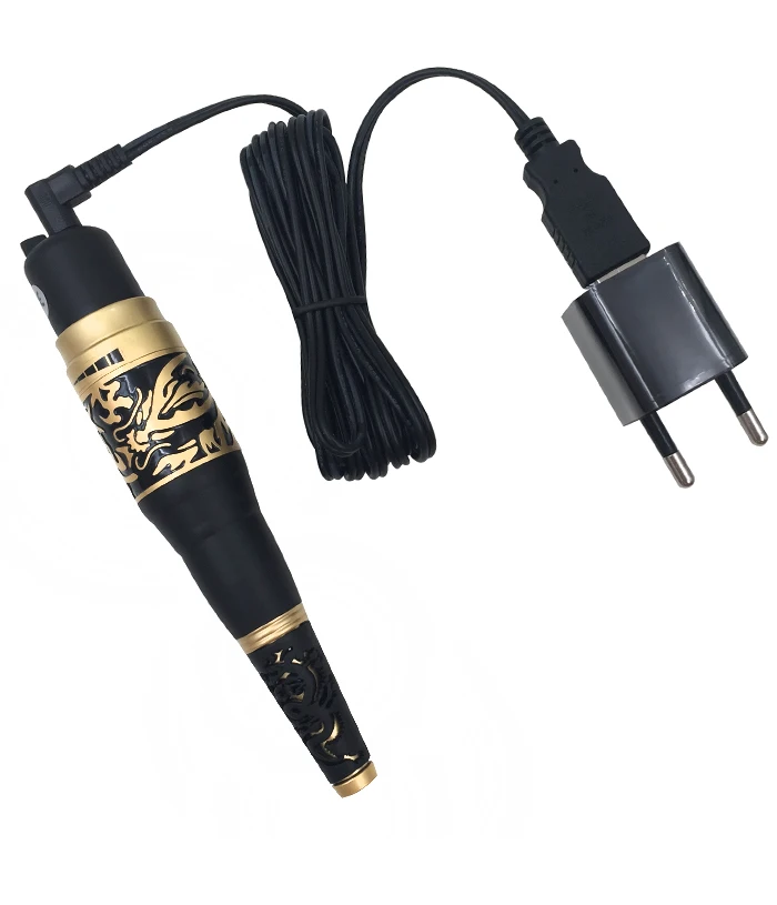 

Free Shipping Black Dragon Tattoo Machine kit For Permanent Eyebrow and Lip Munsu Beauty Makeup Tattoo Gun With Power Supply