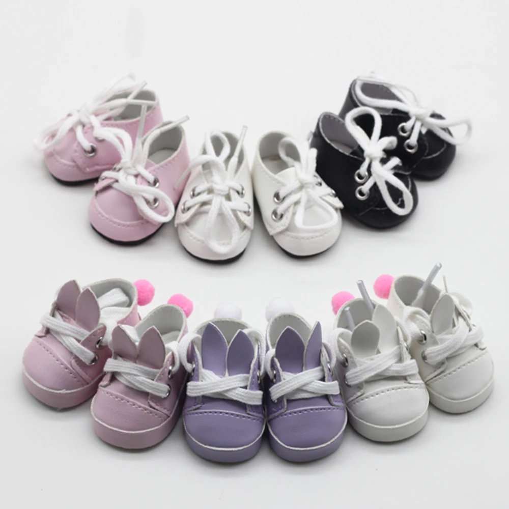 

5*2.8CM Fashion Mini Toy Shoes For EXO Dolls Fit For 14.5 Inch Doll as For BJD Ragdoll Accessories