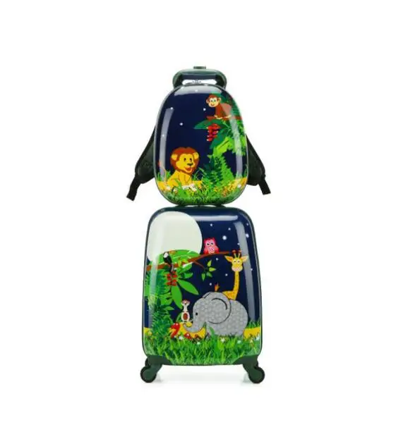 Travel tale для девочек и детей комплект багажных сумок на колесиках чехол для чемодана с рюкзак - Цвет: backpack and luggage