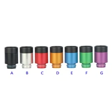 Sailing electronic cigarette 510 derlin drip tips aluminum core 7 airflow hole for 510 thread tank RTA atomizer
