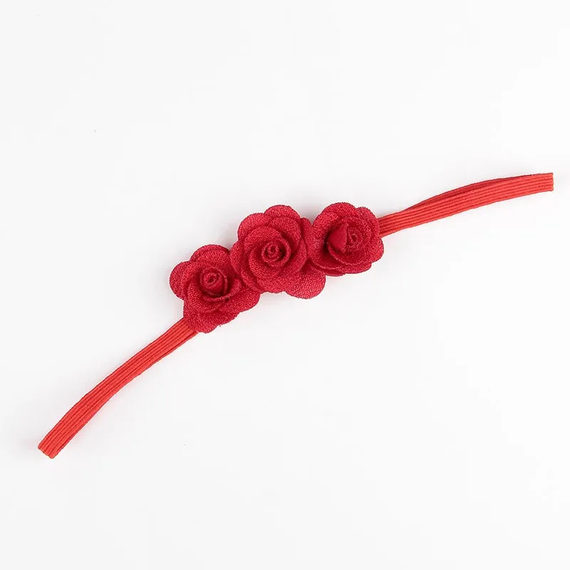 Fashion Chic Mini Rose Flower Baby Girl Headband Artificial Rose Flowers Headwear Hair Accessories Photography props baby headband