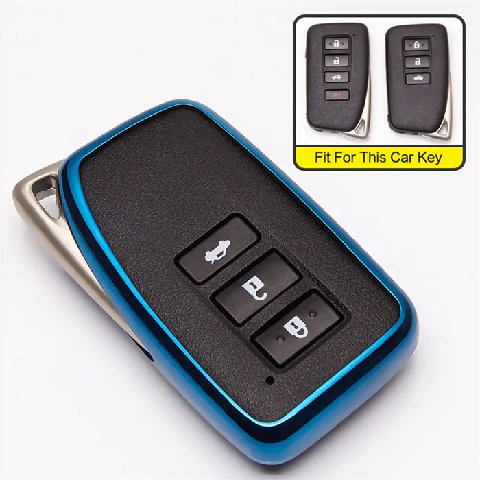 blue only case Для Lexus NX GS RX IS ES GX LX RC 200 250 300 350 LS 450 H RX270 NX300 NX200 ES200 RX200t TPU чехол для автомобильных ключей - Название цвета: blue only case