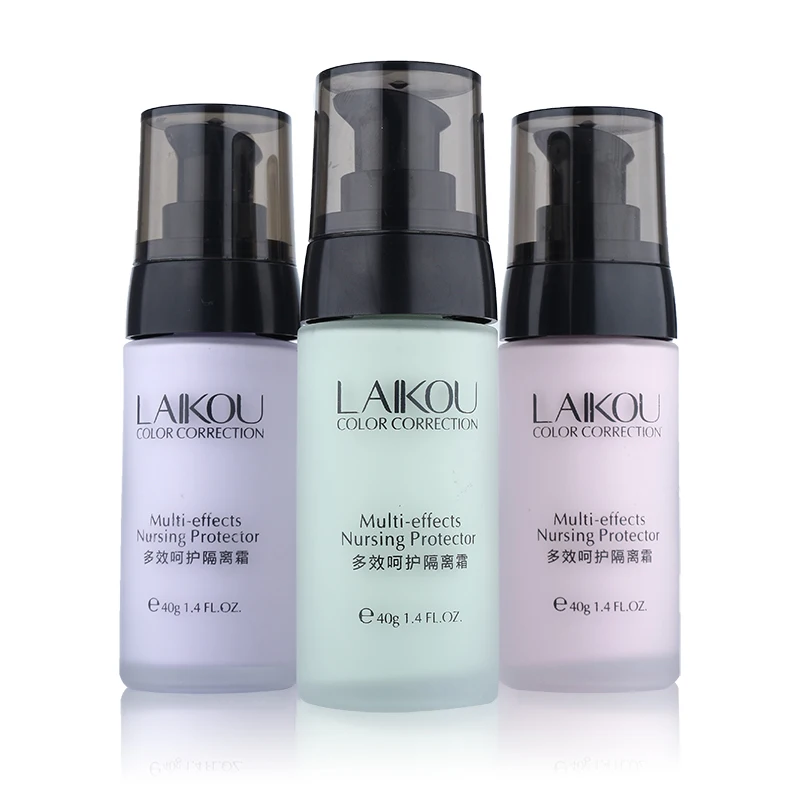 

LAIKOU Face Smooth Primer Make up Base Pores Invisible Brighten Dull Skin Color Whitening Cream Wrinkle Cover Makeup BB Cream