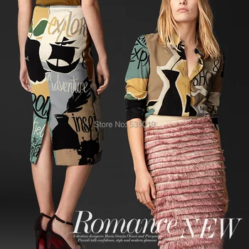 

High Quality 2019 senior spring and summer dress material clothes satin silk crepe de chine green printed silk satin fabric wide