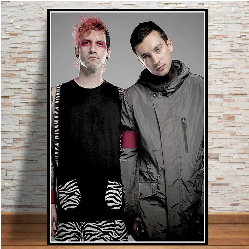 Популярный абстрактный постер с изображением рок музыкальной группы Twenty One Pilots