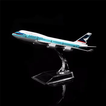 

1:400 16cm CATHAY PACIFIC Airways Boeing 747 Metal Airplane Model Office Decoration Toy Gift Idea