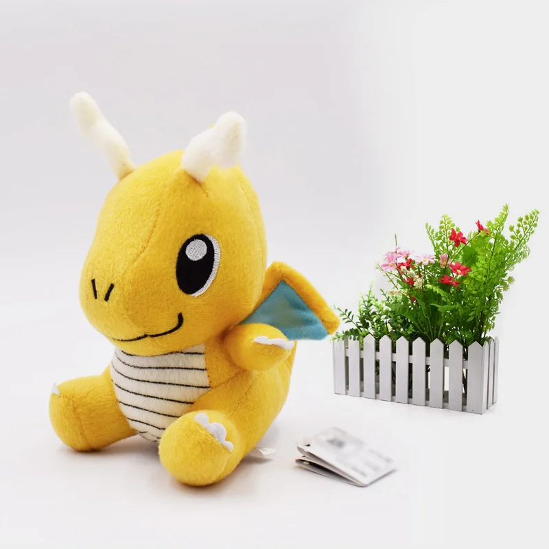 6 &quot15 см аниме мультфильм Dragonite плюшевая кукла Peluche Мягкая Популярная игрушка