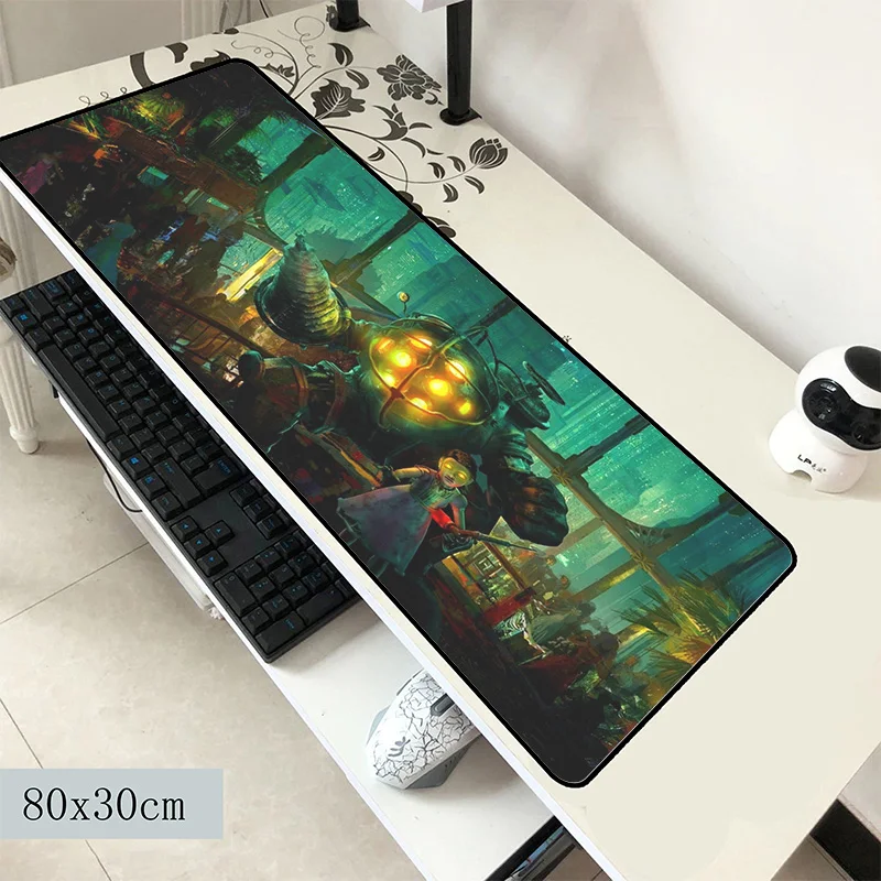 Коврик для мыши bioshock 800x300x2 мм, высококлассный Коврик для компьютерной мыши, игровые аксессуары, коврик для мыши с закрытыми краями, клавиатура, игры для pc gamer - Цвет: Size 800x300x2mm