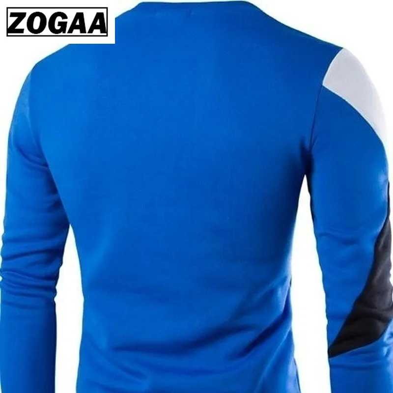 Zogaa, мужские свитера, новая мода, повседневные, с круглым вырезом, тонкие, хлопок, вязаные, качественные, мужские свитера, пуловеры, Мужская брендовая одежда, размер