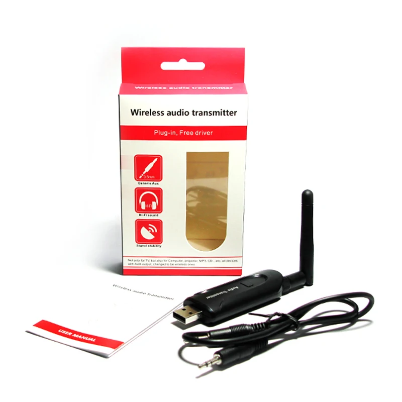 Высокое качество USB 3,5 мм Беспроводной Bluetooth 4,0 A2DP стерео аудио передатчик для портативных ПК ТВ Oct24